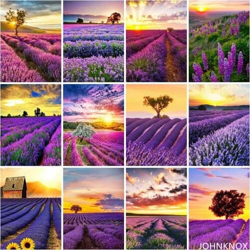 Diamond Painting Beautiful Lavander 5D Diy Diamond Embroidery Full Round& Square Drill Diamond Mosaic Cross Stitch Home Decor