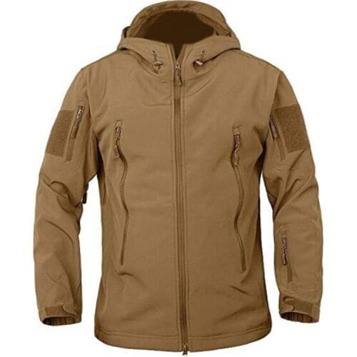 Army Tactical Sharkskin Softshell TAD Jacket Outdoor Camouflage Hunting Clothes For Hiking Camping Windproof Hoody Coats S-XXXL