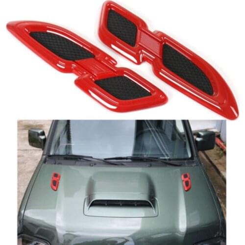 Auto Side Fender Engine Hood Air Flow Vent Cover Trim Chrome ABS Decor Exterior Car-Styling For Suzuki Jimny 2007-2017 Accessory