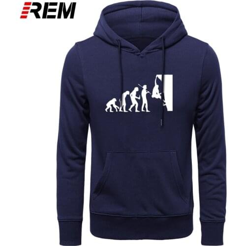 Born To Climb Evolution Creative Mens Top Quality 31 Colors Cotton Tops Funny Men Print long Sleeve Unisex Hoodies, Sweatshirts