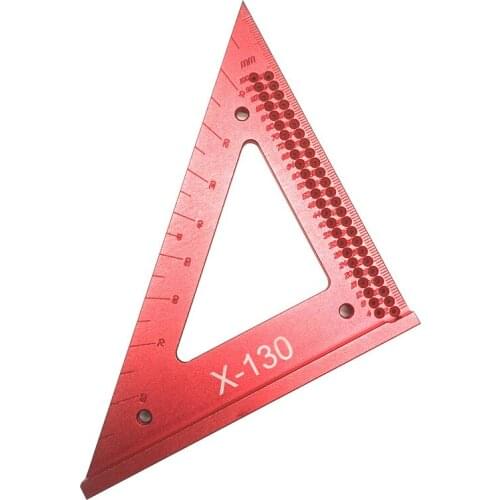Woodworking Line Ruler Hole Scribing Gauge Precision Triangle Scribe Ruler Wood Working Crossed-out Measuring Tool