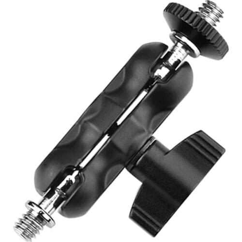 Double Ballhead Arm 360 Degree Rotation Magic Articulating Arm 1/4 Friction Arms Mount Bracket for Camera DSLR Monitor Video