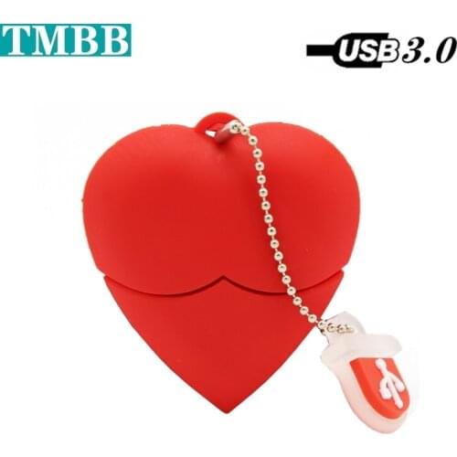 2021 Fast USB 3.0 Cartoon Love Heart Pen drive USB flash drive Pendrive 256GB 8gb 16gb 32gb 64Gb 128GB flash memory stick u disk