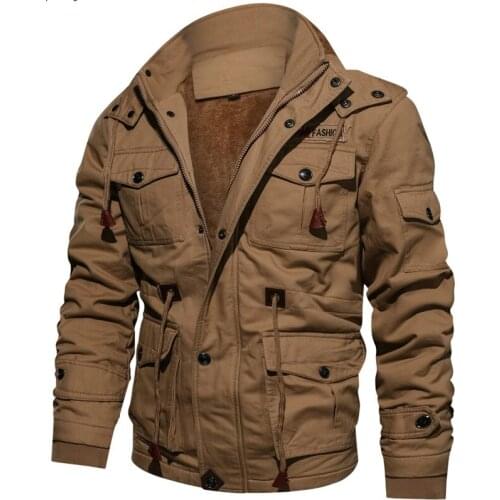 Hot Sale Winter Military Thick Jacket Men Warm Hooded Coats Thermal Thick Outerwear Male Plus Size M-4XL Brand Mens Jackets