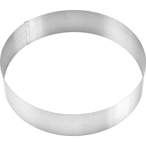 Round Stainless Steel Ring Cake Mold Spray Pattern Baking Mold Mousse Circle