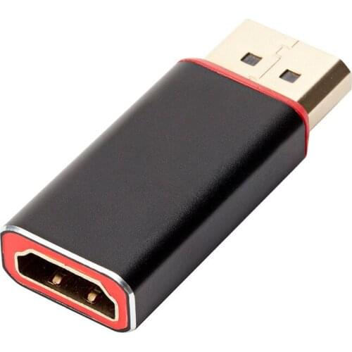 SOONHUA 4K Mini Display Port to HDMI Converter 1080P HD Video Audio Connector DP Male to HDMI Female Cable Adapter for HDTV PC