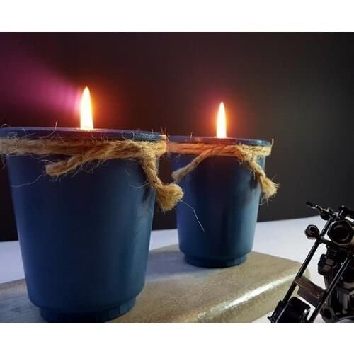 Ays Design Decorative Concrete Candle Holder Set