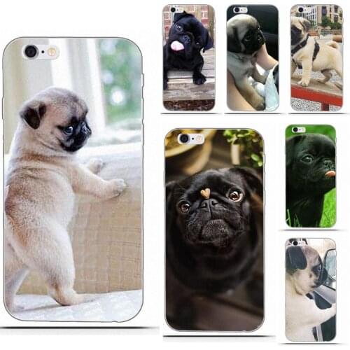 New Pug Puppy Dog TPU Cases Capa Cover For Moto G G2 G3 For HTC Desire 530 626 628 630 816 820 One A9 M7 M8 M9 M10 E9 Plus U11