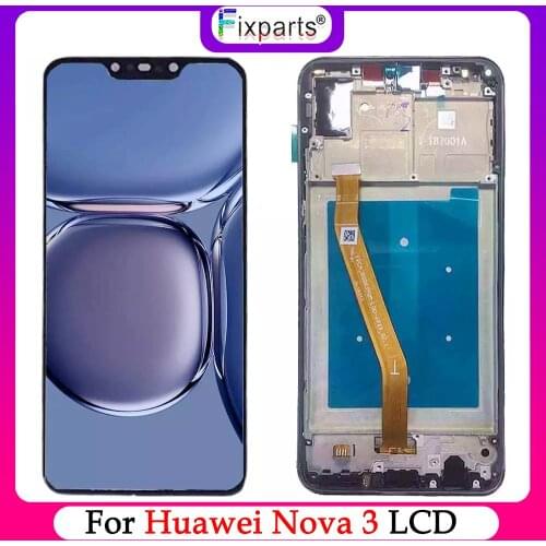 New LCD Huawei Nova 3 LCD Display +Touch Screen Digitizer Assembly Replacement Part 6.3" For Huawei Nova 3 Display Screen