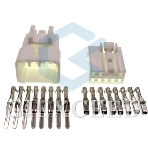 2 Sets 8 Pin Car CD Wire Socket Automotive Multimedia Navigation Power Connector Female Male Plugs For Toyota