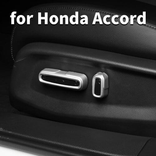 Car Power Seat Adjustment Button Decorative Frame Protective Cover Modification Accessories For Honda Accord 10 2018 2020