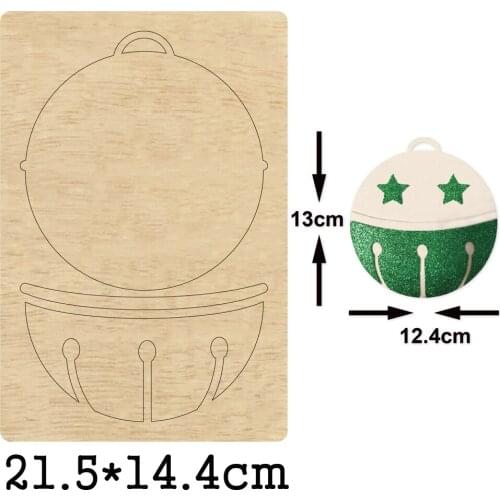 Christmas Fashion Xmas Bell Wood Mold Cutting DIY 2020 New Keychain Bag Steel Mold Leather Bag Suitable For Die Cutting Machine
