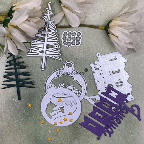 Christmas ring letters Metal Cutting Dies Stencils Die Cut for DIY Scrapbooking Album Paper Card Embossing