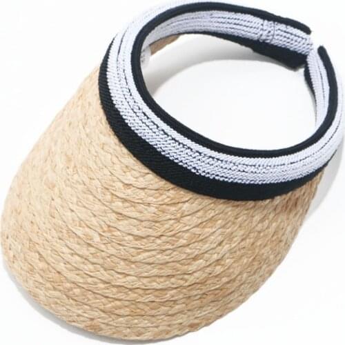 Doitbest Raffia empty top Women Straw Hats Summer Sun Hats for Women Lady adults Female Traveling sunscreen cap