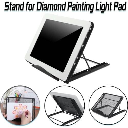 A4 LED Diamond Painting Light Pad Holder DIY Diamond Embroidery Cross Stitch Tool Multifunction Tablet Bracket Bookends Stand