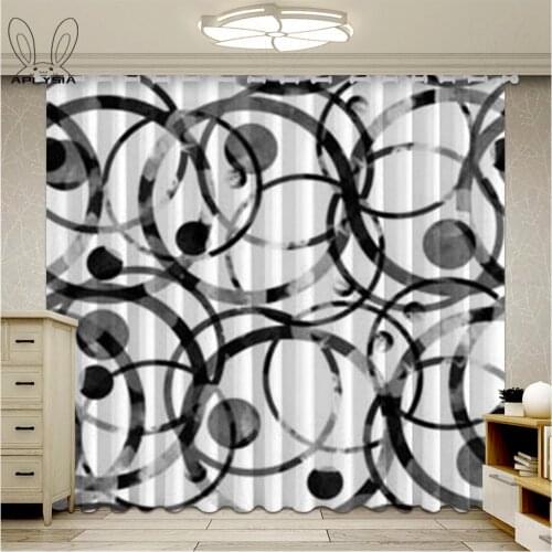 3D Blackout Curtains black and white Curtains For Bedroom Living Room Branches Photo Curtains Stylish Modern Decor