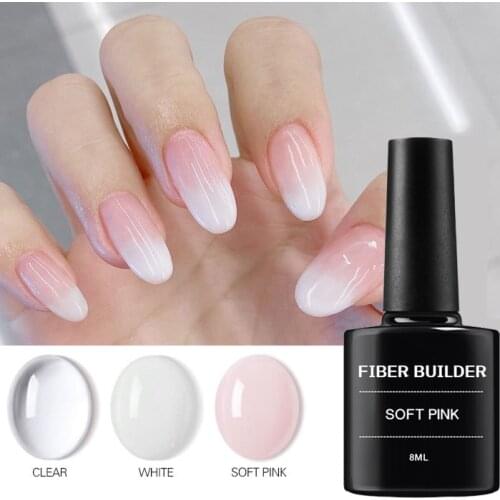 Fiber Nail Builder Gel for Nail Extension Kit Fiberglass Mold Nail Silk Building Gel Polish Manicure Nail Art Tools