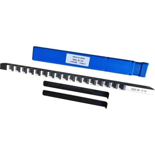 12mm D Push Type Keyway Broach Cutter & Shim HSS High Speed Steel CNC Cutting Tool with Shims New