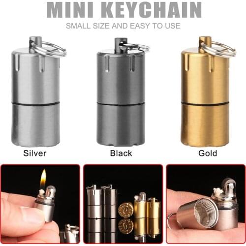 Diesel Torch Lighter Mini Keychain Lighters Retro Kerosene Lighter Key Chain Cigarette Lighters Gifts Survive Tool Dropshipping