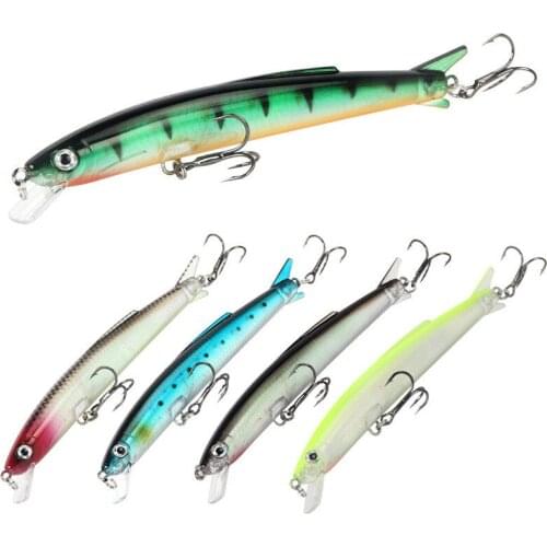 1PCS Fishing Lures123mm10g Minnow Lure Rattling High Quality Hard Bait Crankbait Wobbler Fishing Bait Artificial Fishing tackle