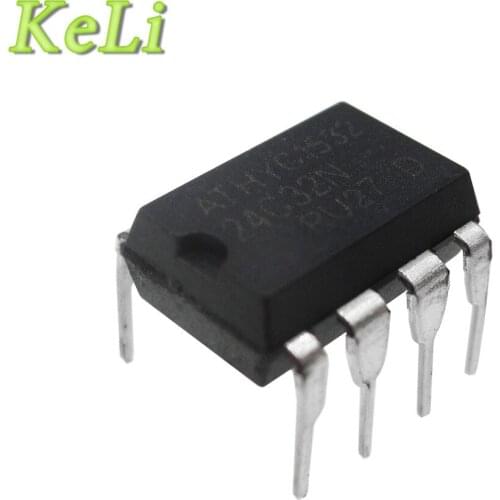 10pcs/lot AT24N32 AT24C32N 24C32N 24C32 DIP-8 EEPROM (4096x8) 32K 1.8-5.5 new original
