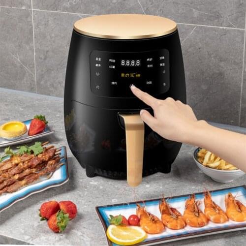 4.5L Oil-free Smart Fryer Home Cooking Micro Cyclone 360°Baking Touch Screen Multifunctional Air Fryer Electric Oven Gift SP0200