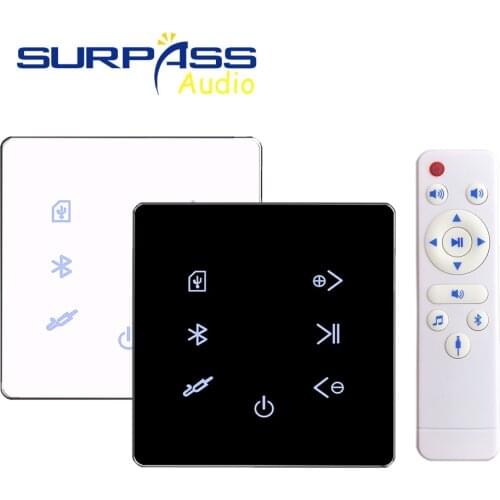 86 Standard Bluetooth Home In Wall Amplifier Support USB/SD Card Panel Stereo Sound Player Smart Home Background Music System