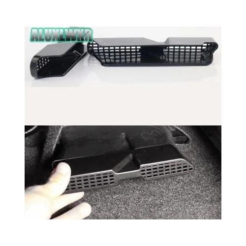 2PCS Car-styling Seat AC Heat Floor Air Conditioner Duct Vent Outlet Grille Cover Car Accessories for Toyota RAV4 XA40 2013-2018