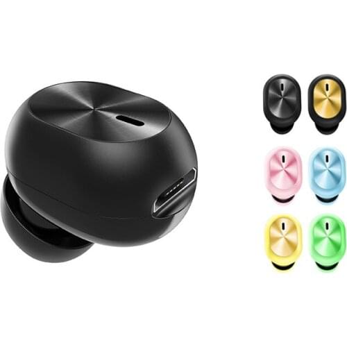 Mini Wireless Bluetooth-compatible Earphone In Ear Sport With Mic Handsfree Headset Earbuds For Xiaomi All Phone Earphones