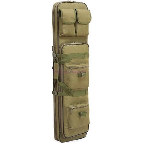 By dhl or ems 20pcs new 85cm 1m outdoor tactic Bag Dual Rifle Hunting Shooting Airsoft CS Game With Shoulder Strap backpack