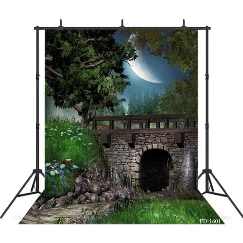 Culvert Moon Photography Background For Photograph Accessories Child Baby Shower Vinyl Cloth Printed Photo Backdrops Photo Shoot