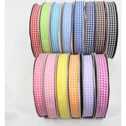 GZ15MM , Cotton plaid ribbon 15mm , 10 yards , DIY handmade materials , Clothing accessories accessories headdress