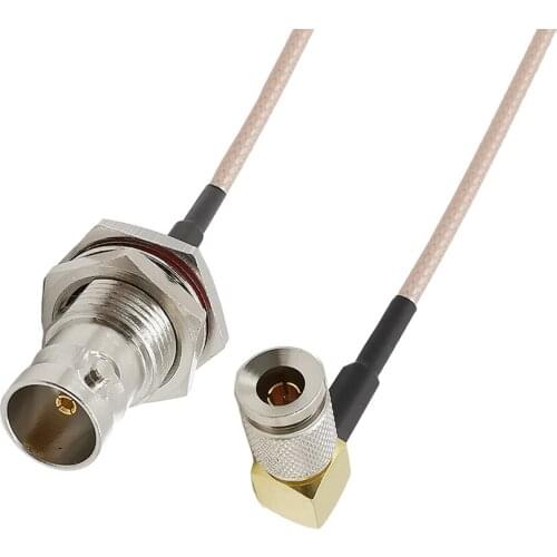 HD SDI 3G DIN 1.0/2.3 Male Right Angle to BNC Female RG179 Cable 75 Ohm for Blackmagic Gateway Hub Broadcast Frame Synchronizer