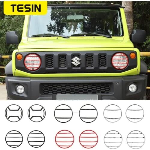 TESIN Lamp Hoods for Suzuki Jimny JB74 2019+ Car Front Headlight Lamp Cover for Suzuki Jimny 2019 2020 Accessories