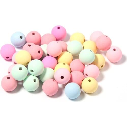 100Pcs/Lot 8mm Matte Acrylic Beads Ball Round Shape Mix Color For Bracelet Necklace Jewelry DIY Accessories