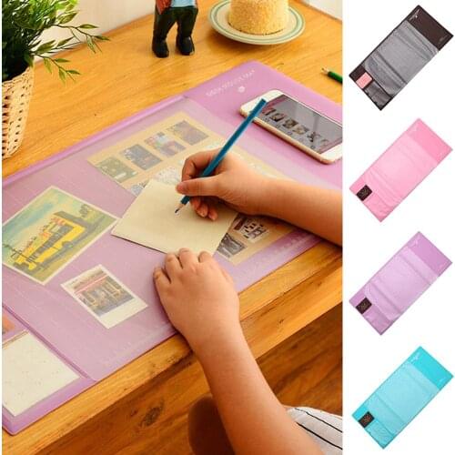 Multi-functional Anti-Slip Mouse Mat Large Laptop Keyboard Game Mouse Pad PVC Waterproof Office Desk Mat for Office Student