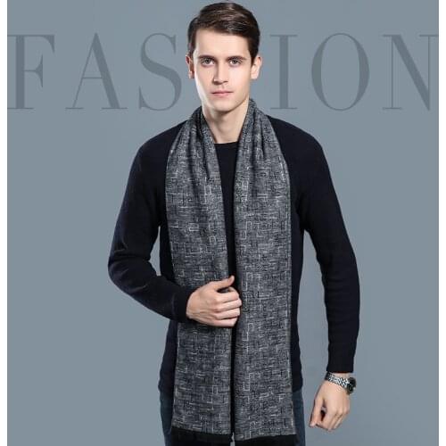 Fashion Winter Scarf Men Men Scarf 180*30 CM Wool Warm Pashmina Scarf