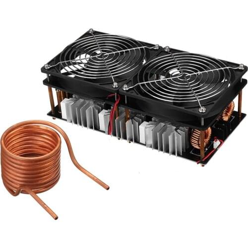 2500W ZVS Induction Heating Board Module Flyback Driver Heater+Coil+Dual fan