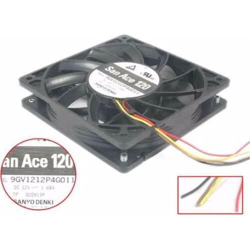 Sanyo Denki 9GV1212P4G011 Server Cooling Fan DC 12V 1.68A 120x120x25mm
