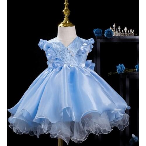 Girls' dress summer girls' dress Princess Dress poncho dress childrens performance Dress Girls' birthday party Baby Dress