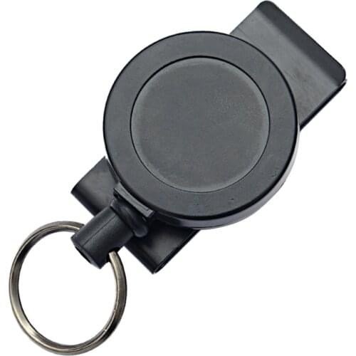 Camping Tactical Anti-Theft Key Chain 1mm Diameter 60cm Stainless Wire Rope Outdoor Retractable Return Key Ring Portable