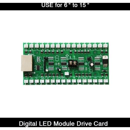 HD LED Display Drive Card Connect Use for 6" inch to 15" inch LED Digital Number, LED Module