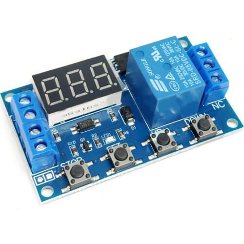 6-30V Adjustable Relay Module Switch Trigger Time Delay Circuit Timer