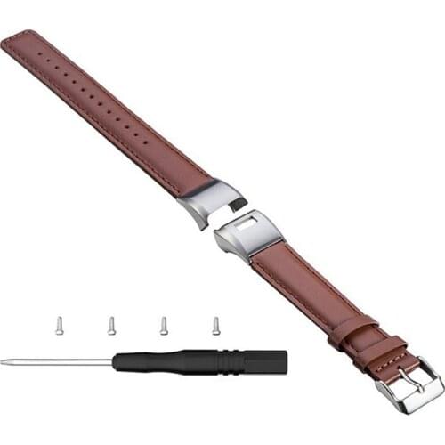 Replacement Leather Strap For Garmin vivosmart HR Plus Band Wrist Strap For Approach X10 X40 Correa Accessories 5 Colors