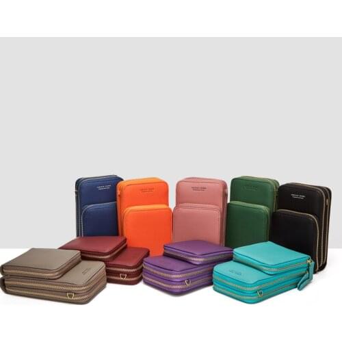 Super Practical Fashion Multifunction Pu Leather Crossbody Cellphone Phone Bag Women Small Casual Shoulder Bags Card Holder Lady