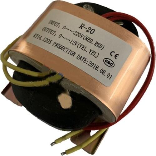 R20W 25W 30W R20 Core Power Transformer R Type 220V to Single Double 9V 12V 15V 18V 24V