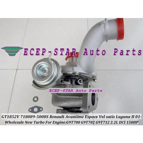 Free Ship GT1852V 718089-5008S 718089-0004 718089 Turbo For Renault Avantime Vel Satis Espace Laguna 03-06 G9T700 G9T712 2.2L