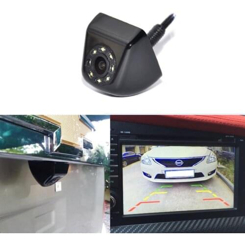 Univeral Metal Dynamic Trajectory Parking System Car Rear view Camera Backup LED Lights Night Vision Reverse Camera Video