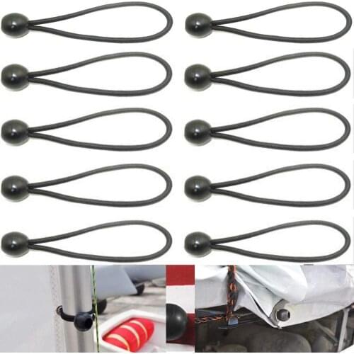 (pack of 10)6" BUNGEE BALL CORD TIE DOWN STRAP CANOPY TARP TENT for Anchoring Tents, Canopie Marquees Gazebos Tent