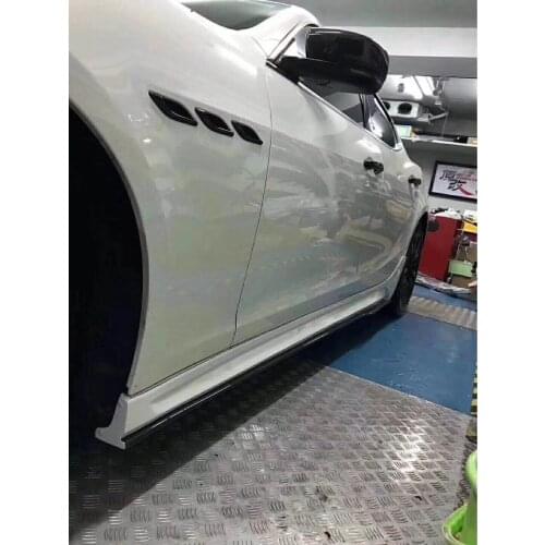 Lively2021 Fit For Maserati Ghibli Carbon Fiber Front Rear Lip Tail Side Skirt